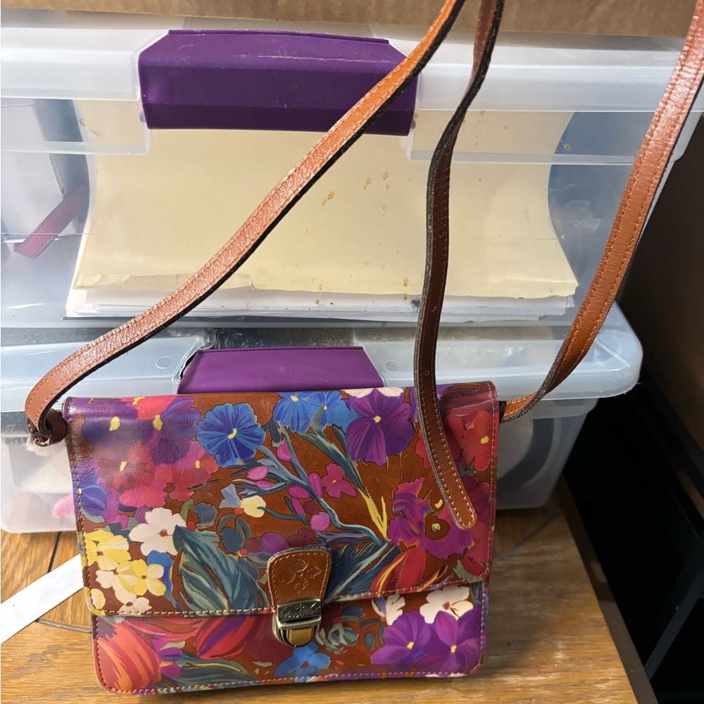 Patricia Nash Multicolor Floral Crossbody Bag